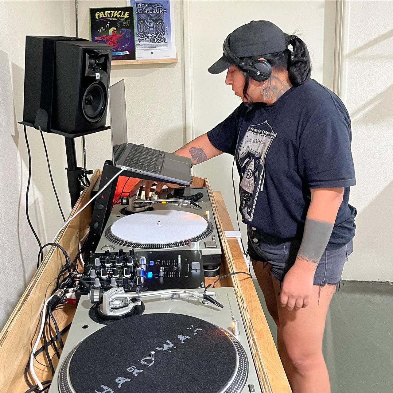 Raine in the studio