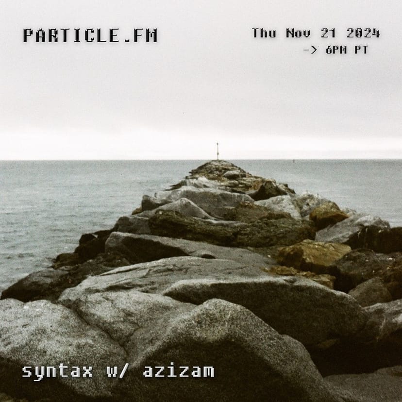 syntax w/ azizam - Nov 21st 2024