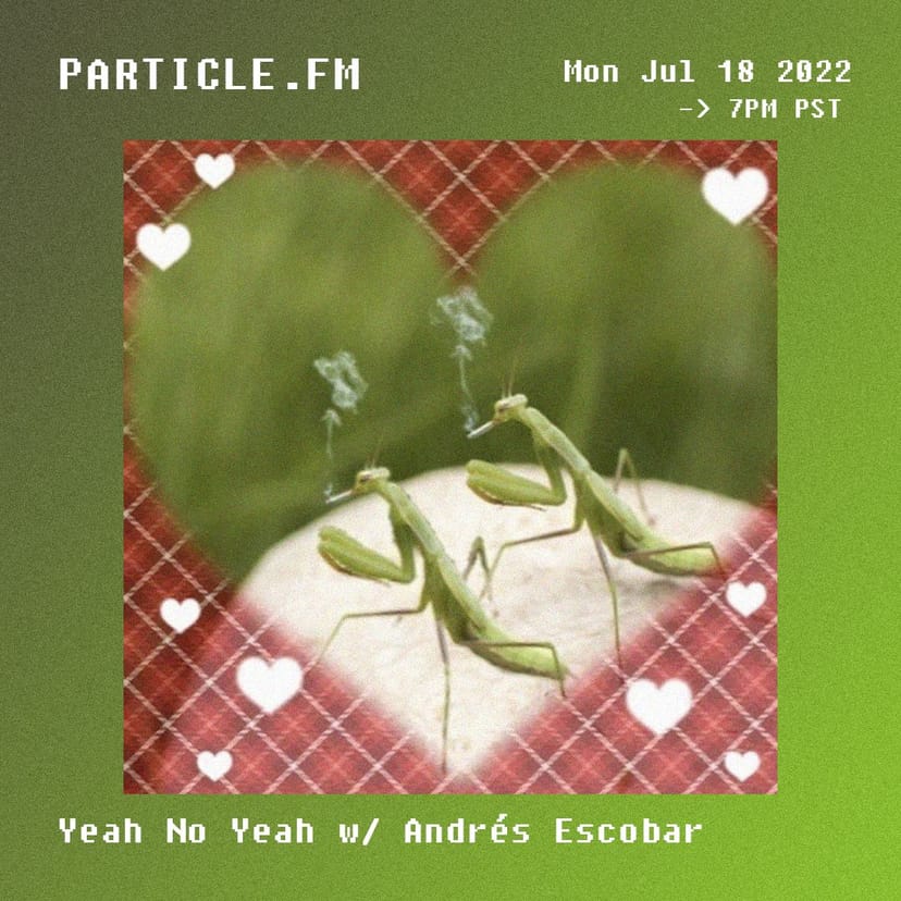 Yeah No Yeah w/ Andrés Escobar - Jul 18th 2022